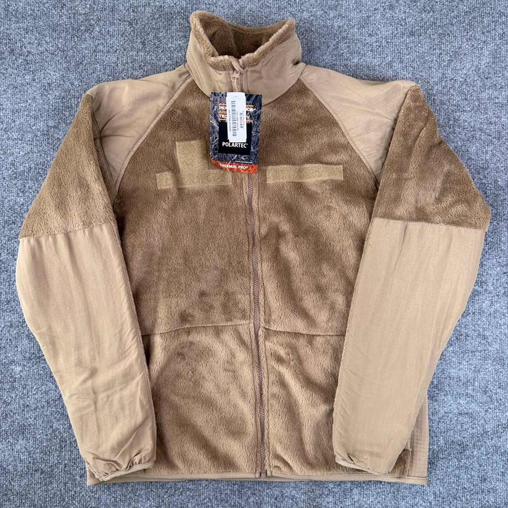 US Military Polartec Thermal Pro Fleece Jacket Mens M Brown Gen III Level 3 NWT